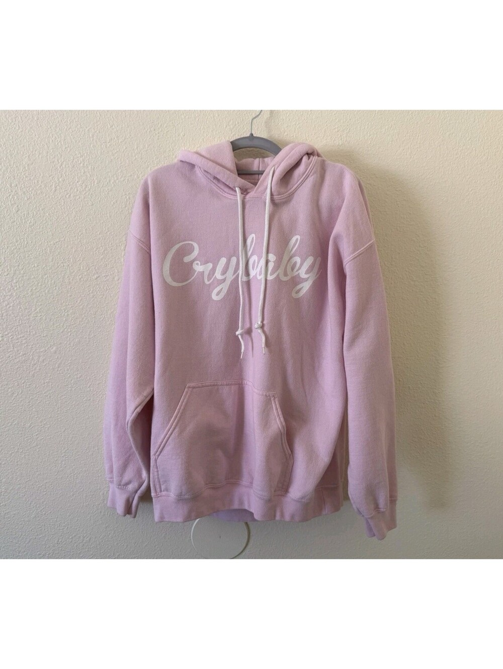 Crybaby Hoodie Size L Gildan Heavy Blend
